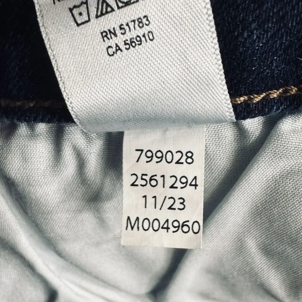 Maurices M Jeans Mid Rise Slim Straight Ankle 2 (27x26) Blue Denim Stretch Women